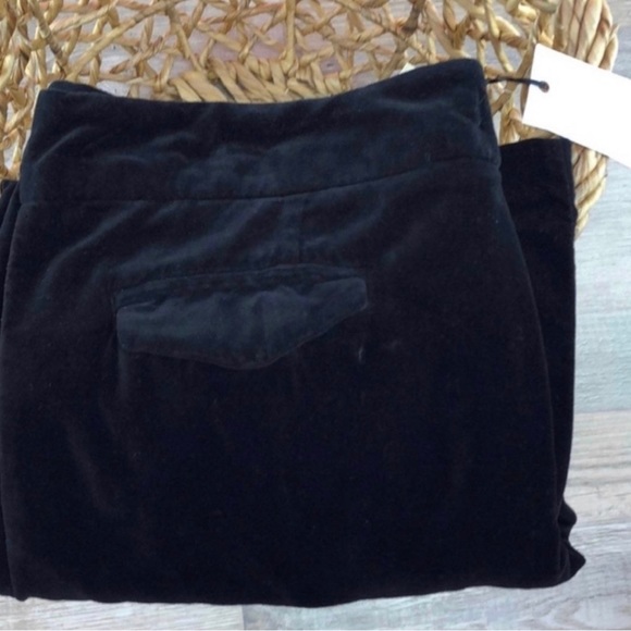 Johnny Was 4 Love and Liberty Black Velveteen Wide Leg Pants New with Tags - Picture 6 of 14
